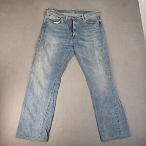 Levis Selvedge Jeans Mens 34x29 Tag Reads 36x34 Altered